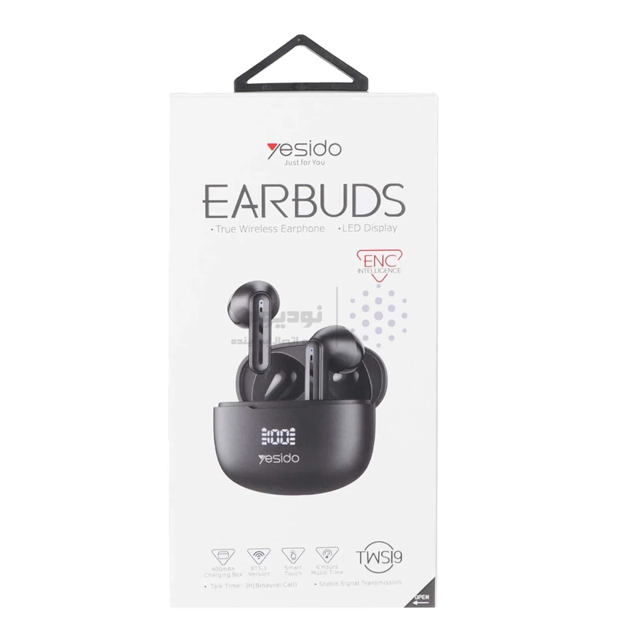 ایرفون بی سیم Yesido باقابلیت ENC مدل TWS19 – مشکی (گارانتی 18 ماه تعویض نیکان همراه) — تصویر ۸