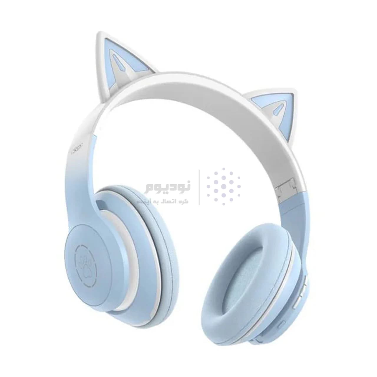هدفون بی سیم XO مدل Cat EAR BE38 – آبی — تصویر ۳
