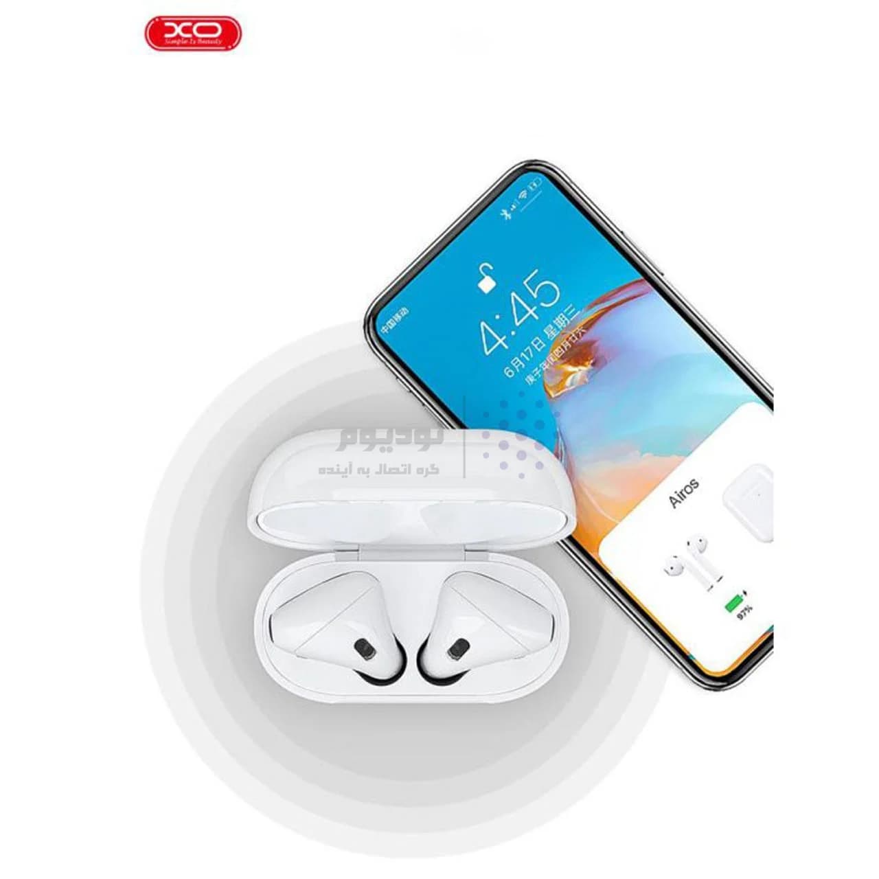 ایرفون بی سیم XO مدل F90T – سفید — تصویر ۵