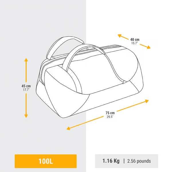 کیف مسافرتی 100 لیتری سیموند مدل Duffel 100 Basic — تصویر ۲