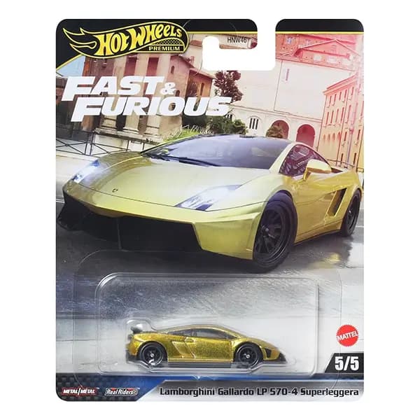 ماشین هات ویلز پریمیوم مدل لامبورگینی گالاردو LP 570-4 سوپرلگرا سری Fast & Furious کد JBM01
