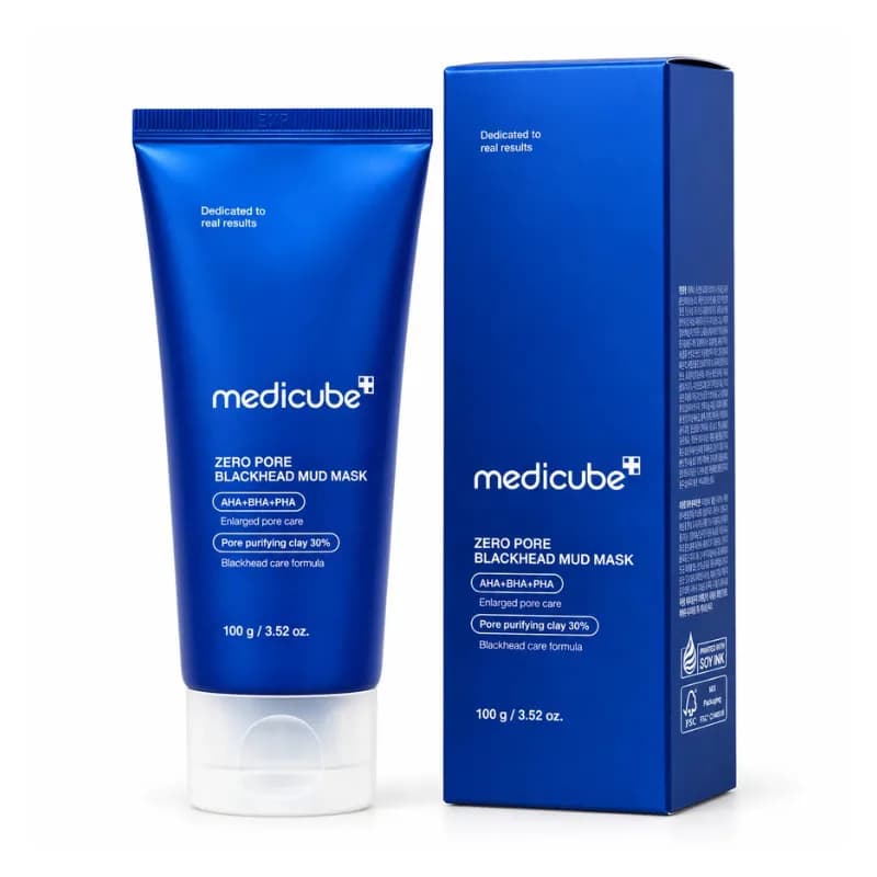 ماسک خاک رس کنترل منافذ و جوش سر سیاه مدی کیوب Medicube وزن 100 گرم