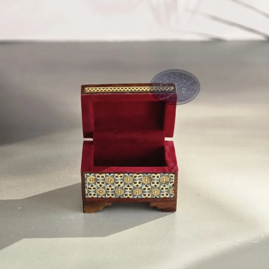 جعبه جواهر خاتمکاری 6*8 هندی — تصویر ۴
