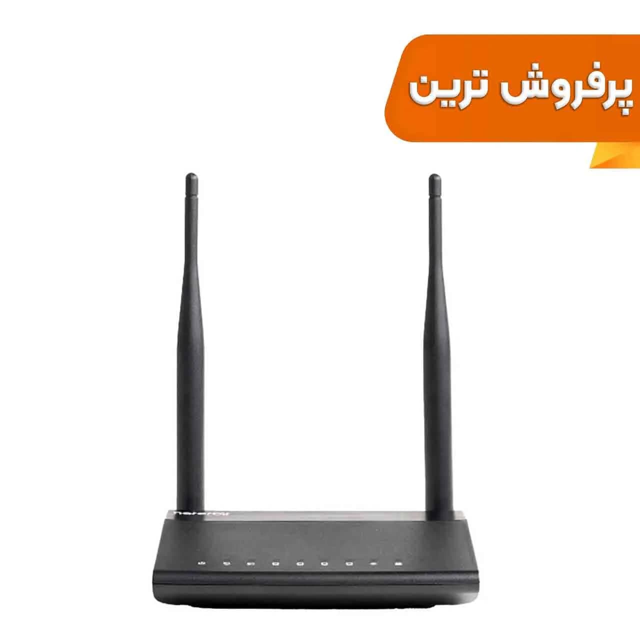 (گارانتی 3 ساله آونگ) – Neterbit NSL-122 Wireless N300 ADSL2 + Modem مشکی – مودم — تصویر ۷