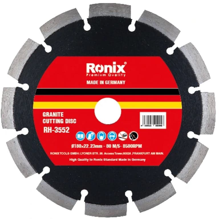صفحه گرانیت بر 180 میلی متر سگمنت 11 میلی متر ساخت آلمان رونیکس مدل RONIX RH-3552