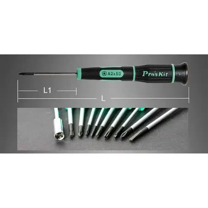 پیچ گوشتی دوسو پروسکیت مدل PROSKIT SD-081-S6 — تصویر ۳