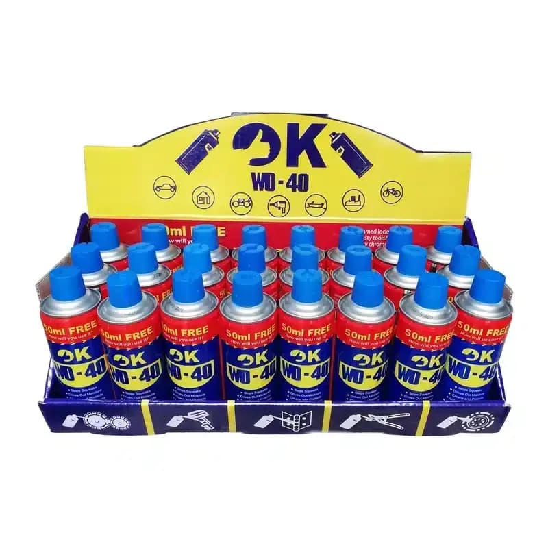 اسپری روان کننده اوکی مدل OK WD-40 حجم 450 میلی لیتر بسته 24 عددی