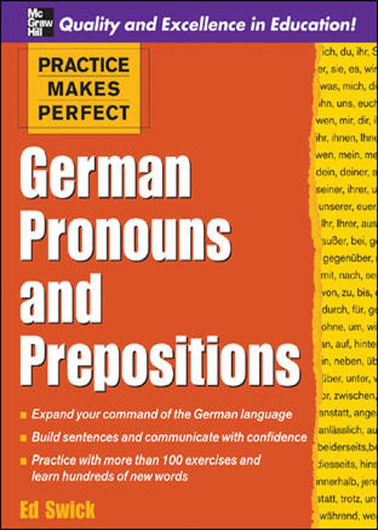 کتاب German Pronouns and Prepositions (ضمیرها و حروف اضافه در زبان آلمانی) نسخه PDF | اد سویک