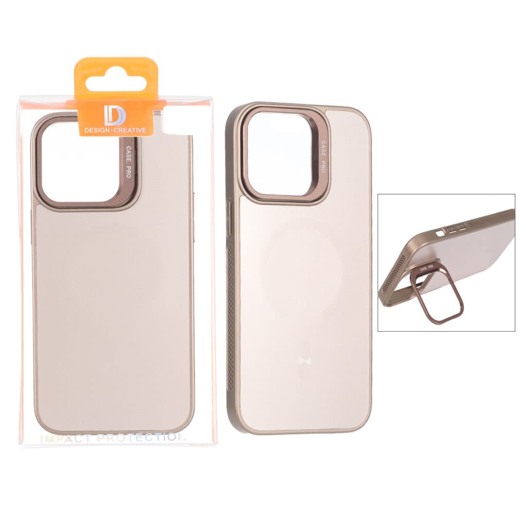 قاب اورجینال PVD Case Pro استندشو MagSafe مدل Apple iPhone 14 Pro Max – صحرایی (پک دار) — تصویر ۲