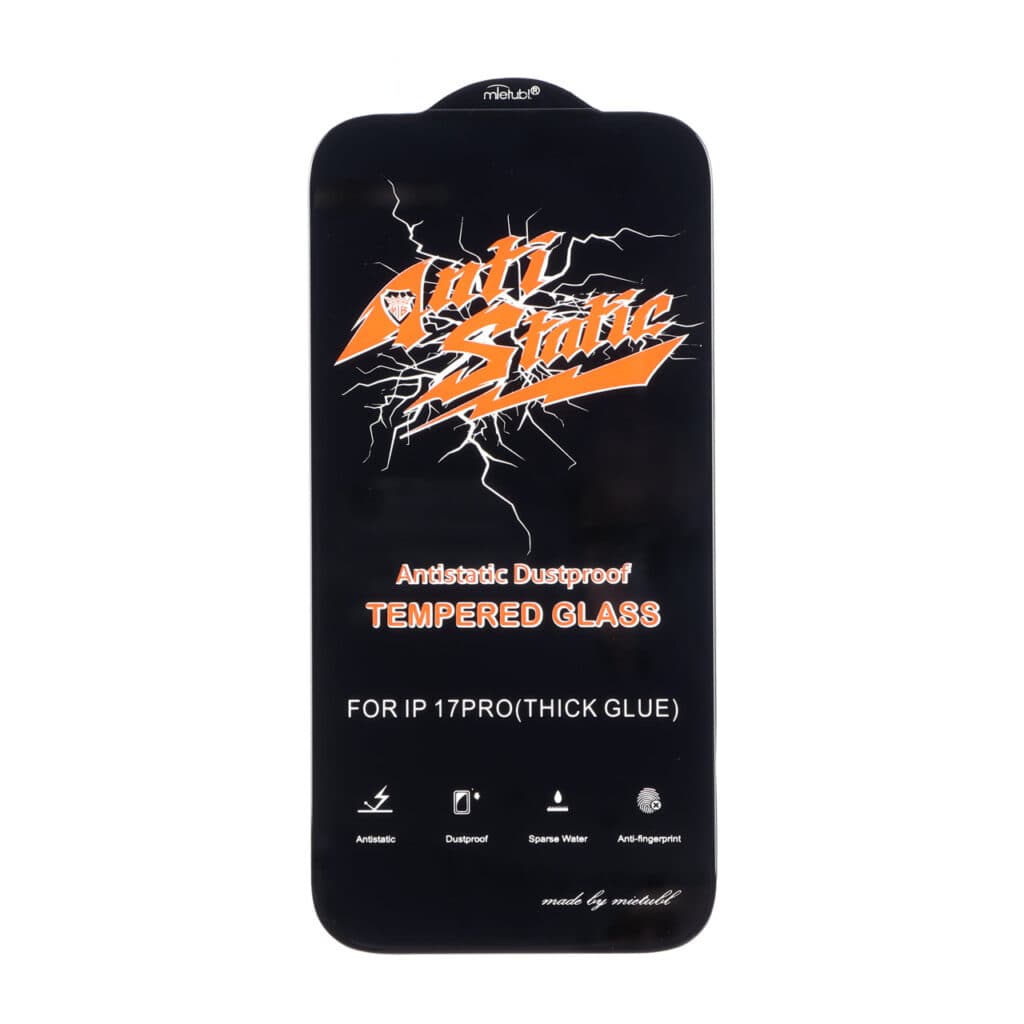 محافظ صفحه نمایش شیشه ای Full Cover Anti Static Mietubl مدل ORG – Apple iPhone 17 Pro — تصویر ۲