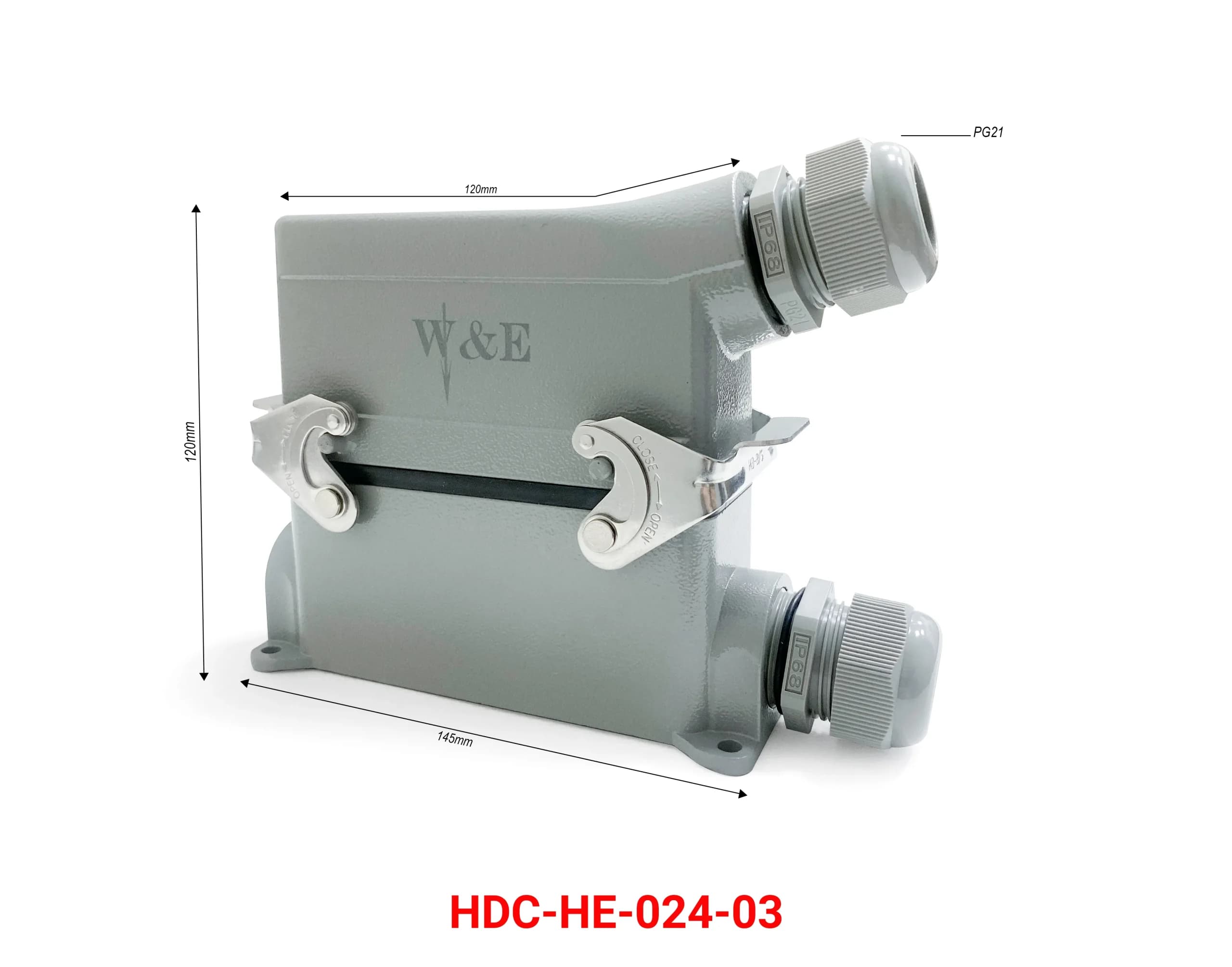 سوکت فرمان 24 پین مدل HDC-HE-24-3 — تصویر ۲