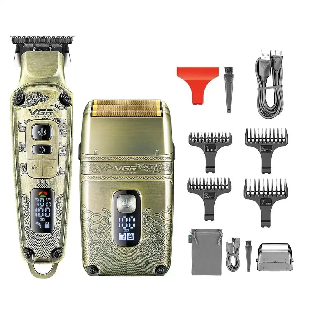 ست ماشین اصلاح صفر زن شیور و خط زن وی جی آر VGR مدل V-935 V-901