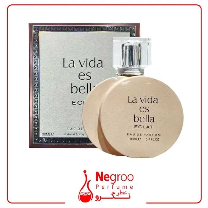 ادکلن زنانه لاویستا بلا اکلت فراگرنس ورد 100 میل| Fragrance world La vida es bella eclat