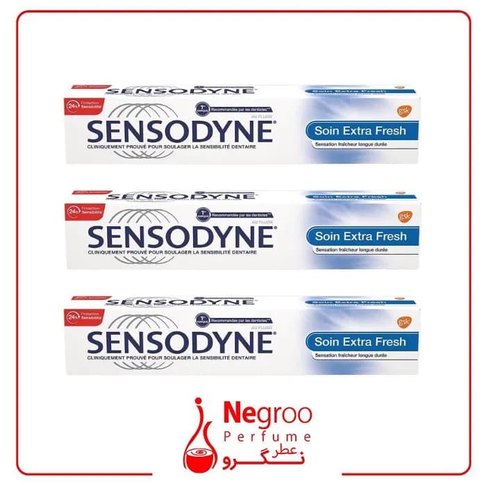 خمیر دندان سنسوداین مدل Soin Extra Fresh وزن 75 گرم/اورجینال — تصویر ۲