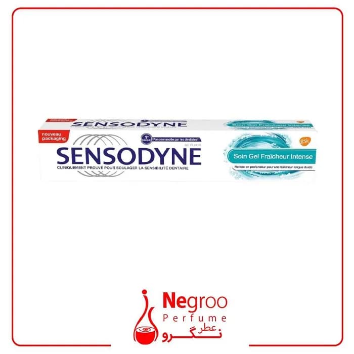 خمیر دندان سنسوداین مدل Soin Gel Fraicheur Intense حجم 75 میلی لیتر/اورجینال