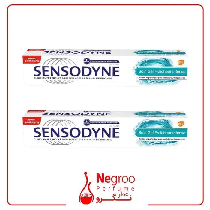 خمیر دندان سنسوداین مدل Soin Gel Fraicheur Intense حجم 75 میلی لیتر/اورجینال — تصویر ۲