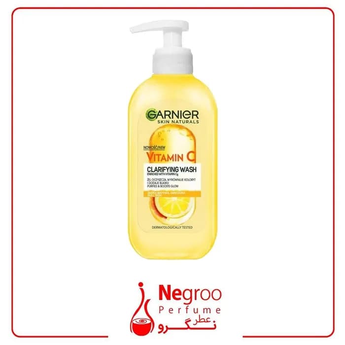 ژل شستشوی صورت مدل Vitamin C حجم 200 میل گارنیر/اورجینال