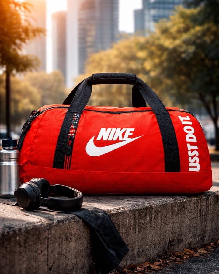 ساک ورزشی مدل justdoit ( قرمز ) — تصویر ۶