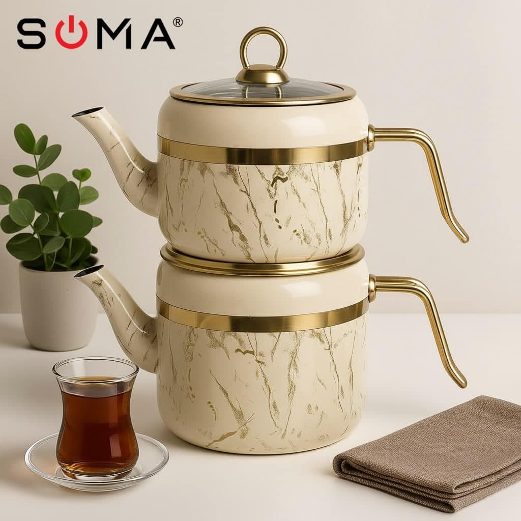 کتری قوری ماربل سوما 7202 (رنگبندی) «ارسال رایگان» — تصویر ۶