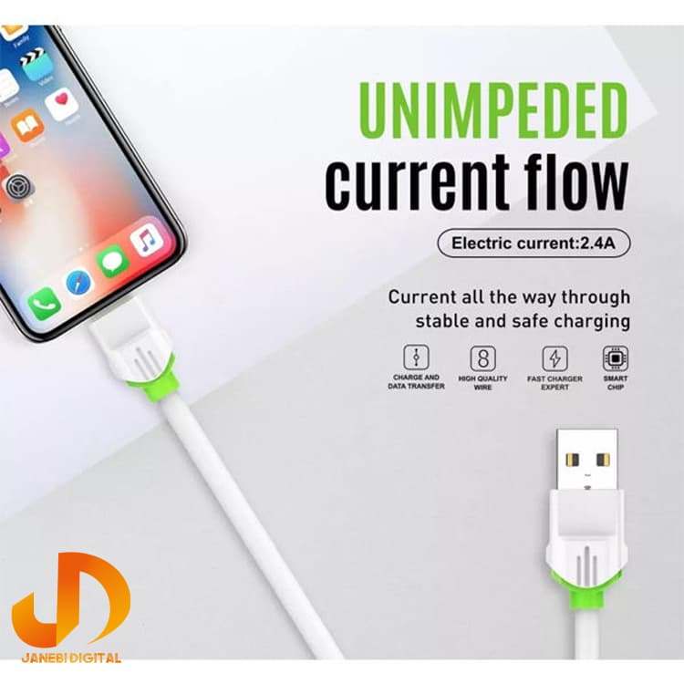 کابل C-USB الدینیو مدل 33-LS طول 2 متر — تصویر ۴