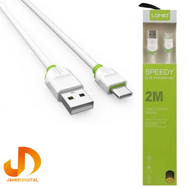 کابل C-USB الدینیو مدل 33-LS طول 2 متر — تصویر ۲
