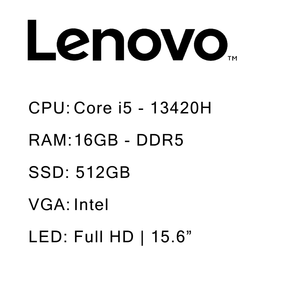لپ تاپ لنوو Lenovo V15 G5 IRU I5 (13420H) 16G 512SSD Intel _ 155609 — تصویر ۲