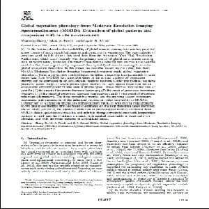 ترجمه ی مقاله ی Evaluation of global patterns and comparison with in situ measurements