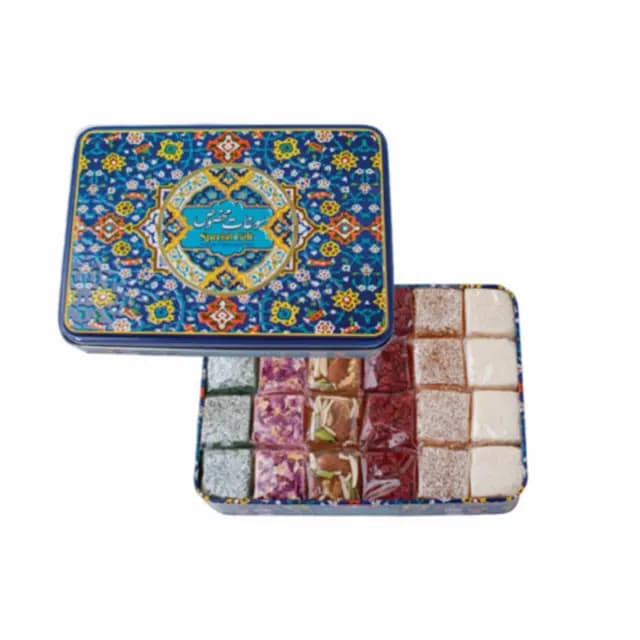 جعبه فلزی مستطیل طرح سنتی