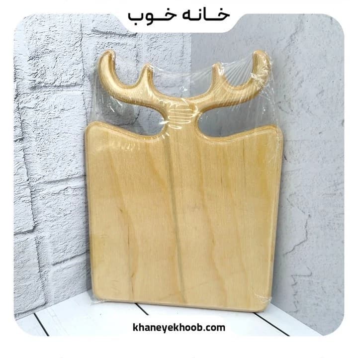 تخته سرو و تخته گوشت چوبی رویال طرح گوزن | سایز ۳۵ سانتی‌متر — تصویر ۲