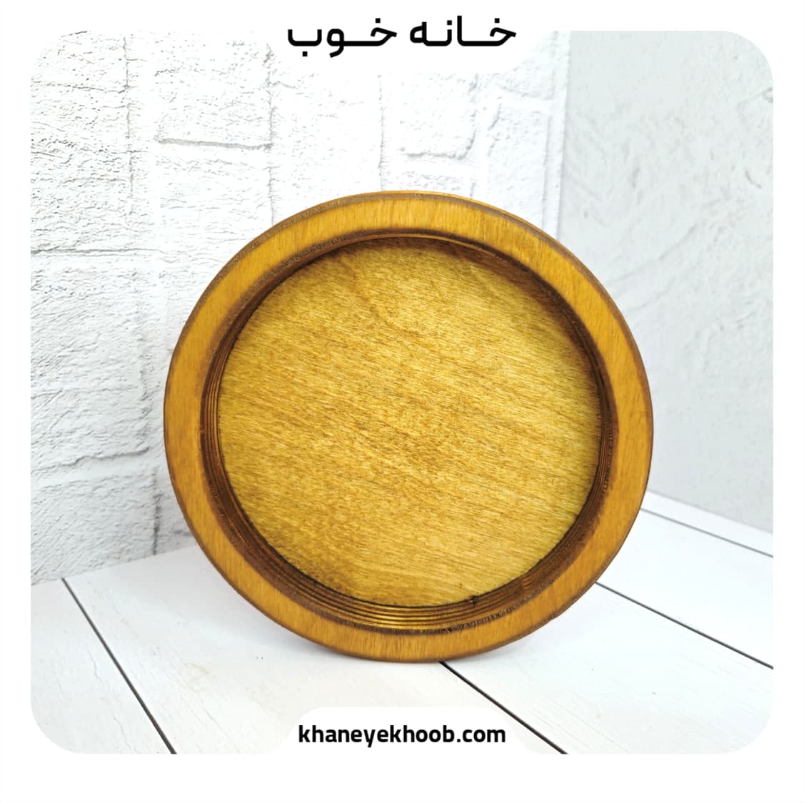 پیش دستی چوبی تکی مدل چوب روس | خانه خوب — تصویر ۲