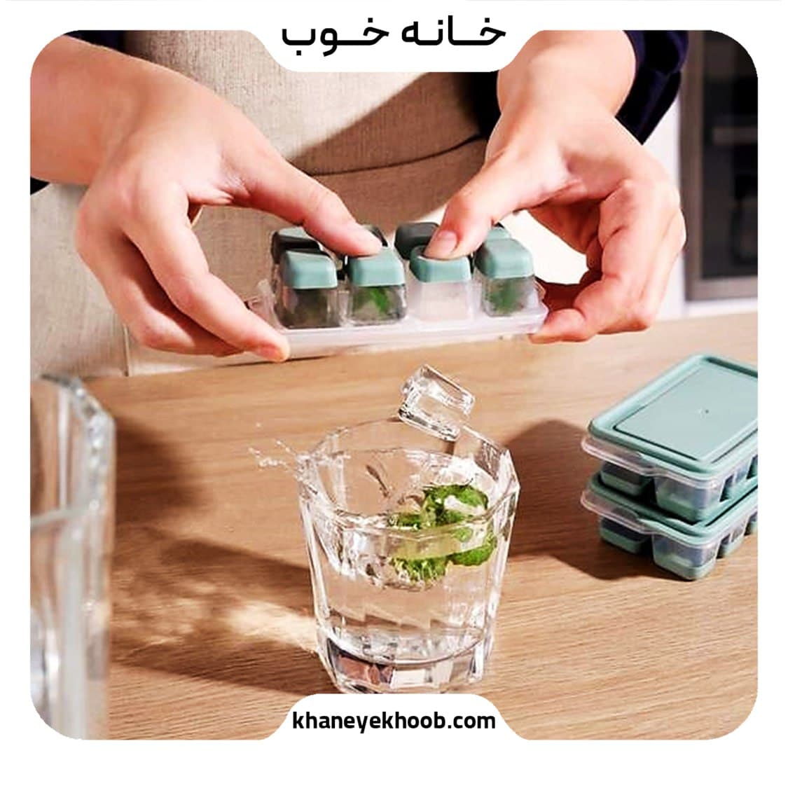 قالب یخ سیلیکون دربدار