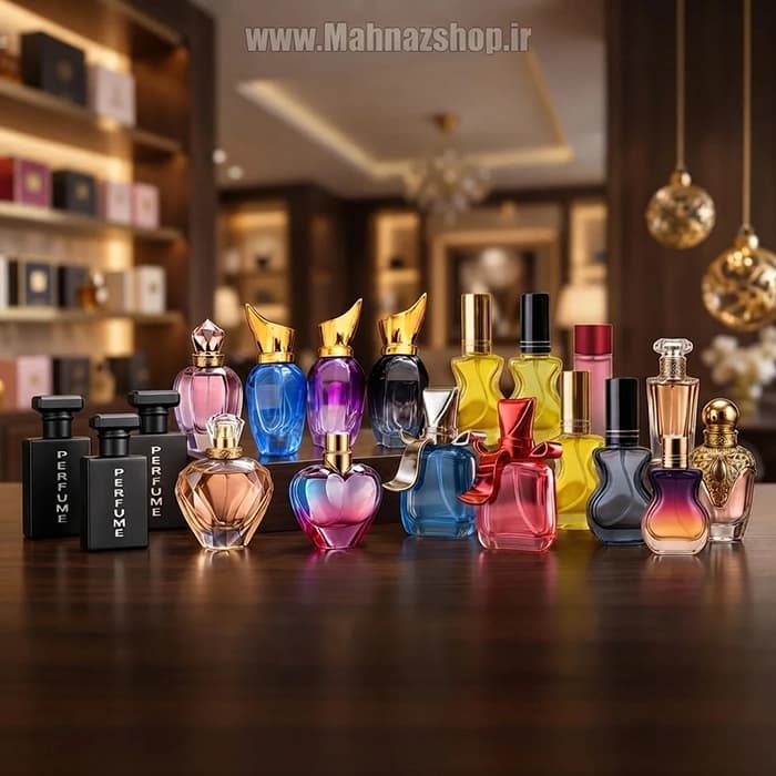 شیشه عطر خالی فانتزی و جیبی (۱۳ کد متنوع ۵ تا ۳۸ گرم) | مهناز شاپ