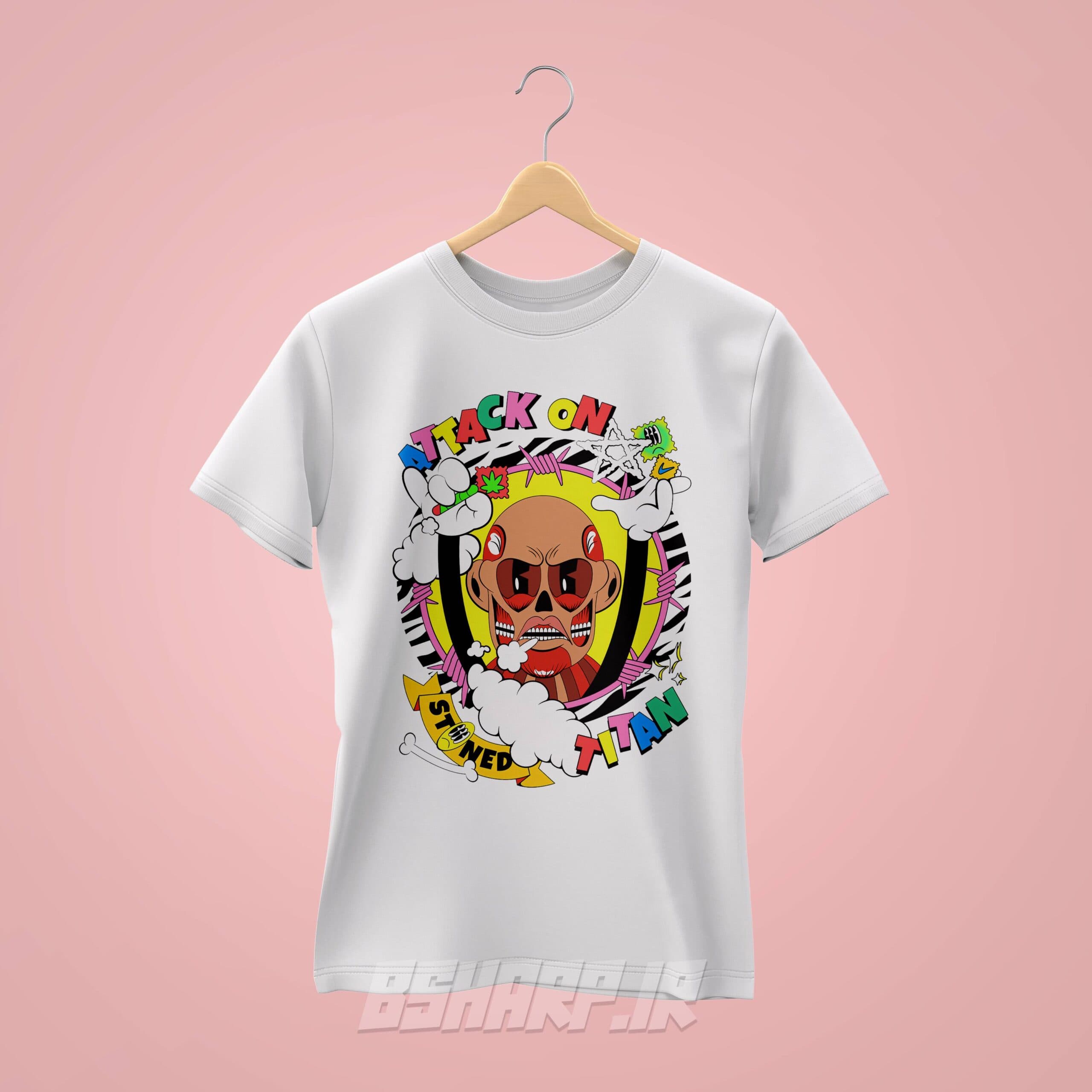 تیشرت Attack on Titan طرح Stoned Titan — تصویر ۲
