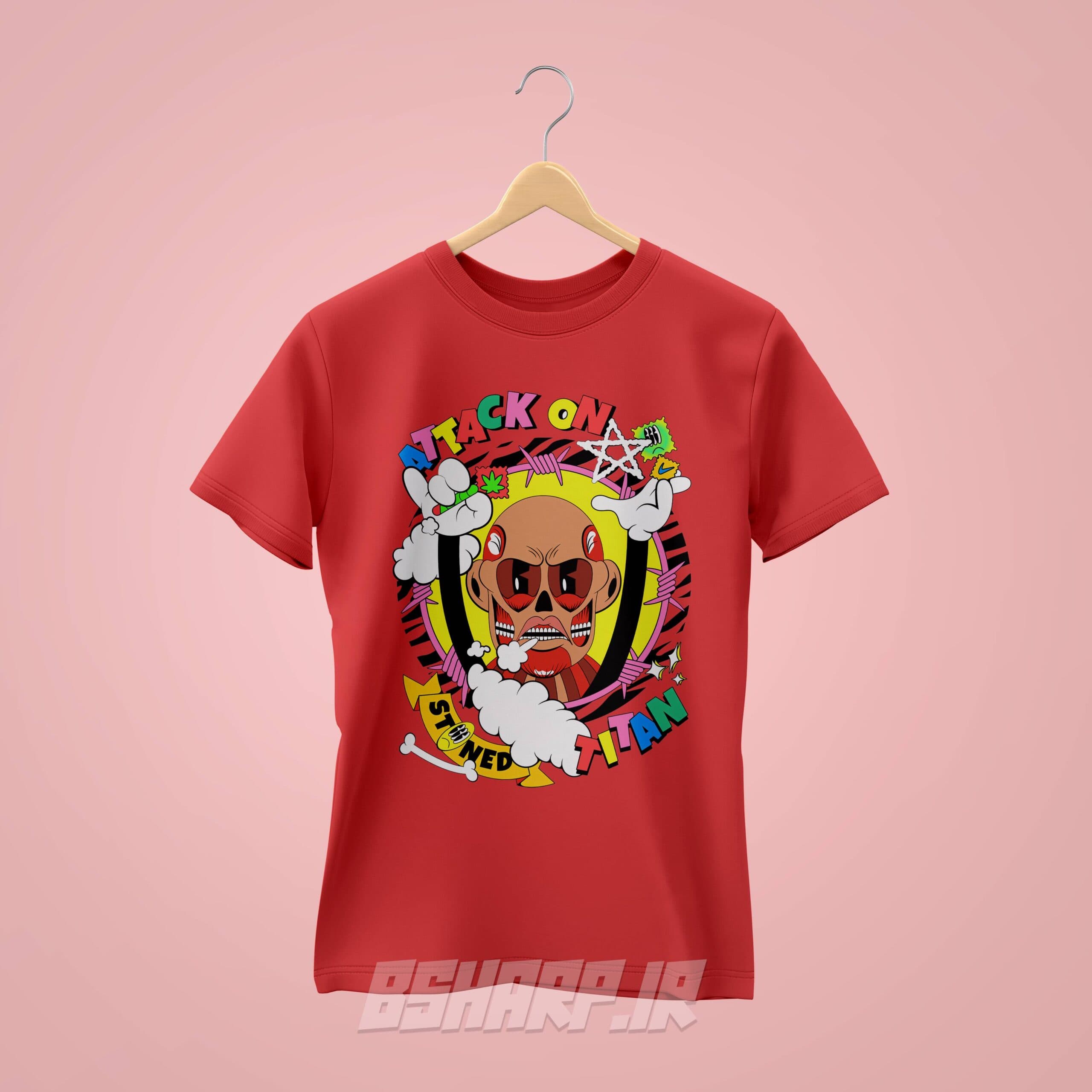 تیشرت Attack on Titan طرح Stoned Titan — تصویر ۳