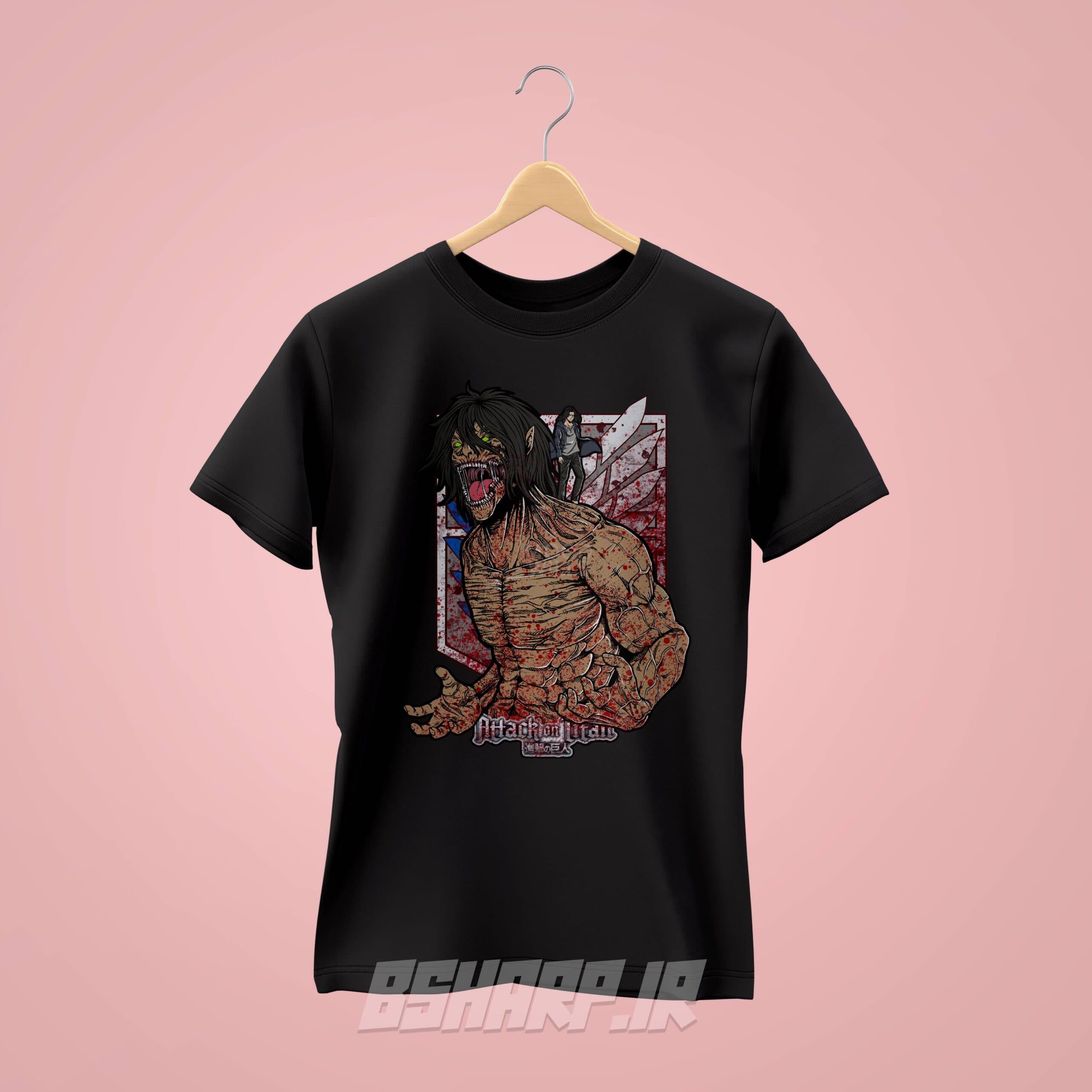 تیشرت Attack on Titan طرح Blood