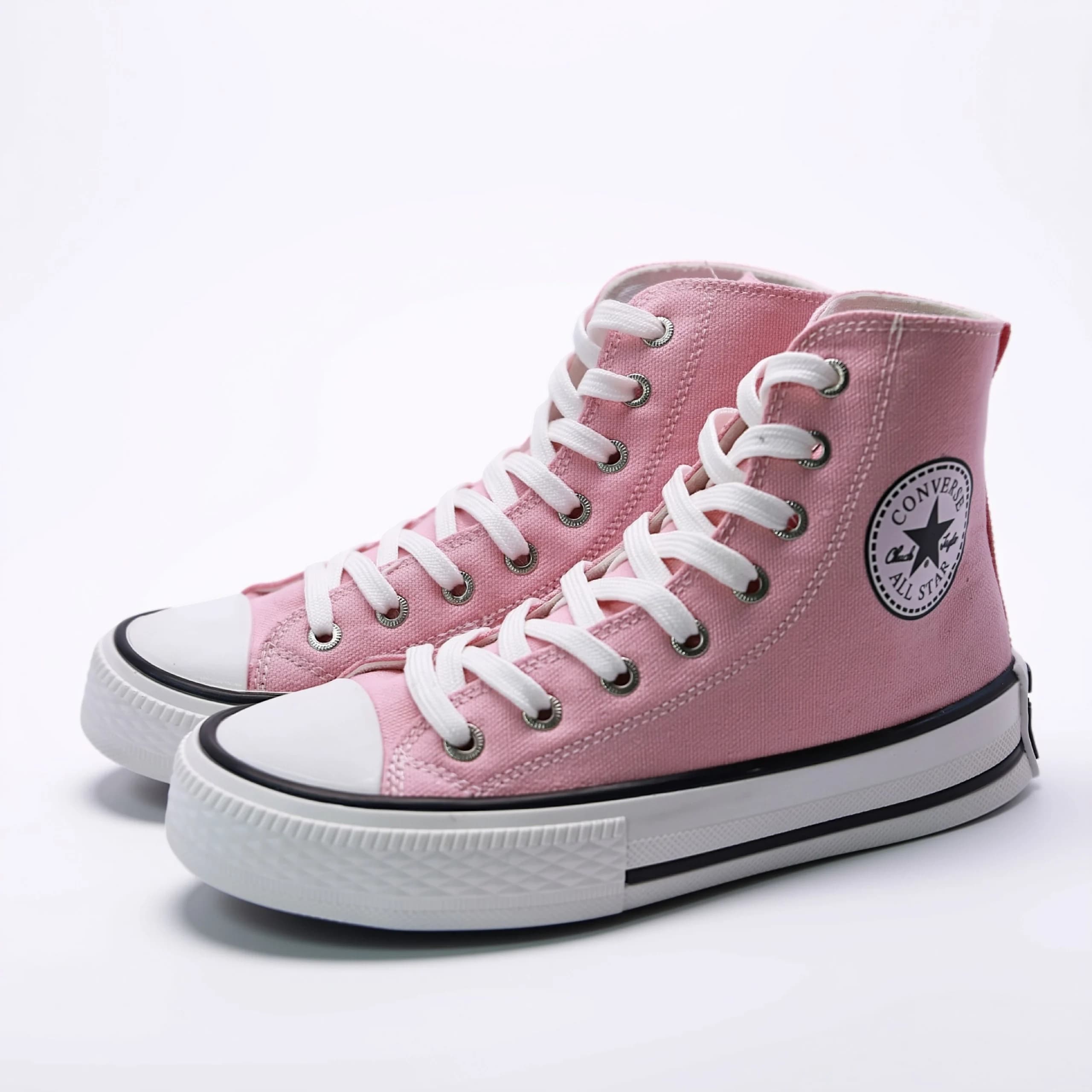 کتونی کانورس آل استار ساقدار صورتی | converse allstar pink — تصویر ۲