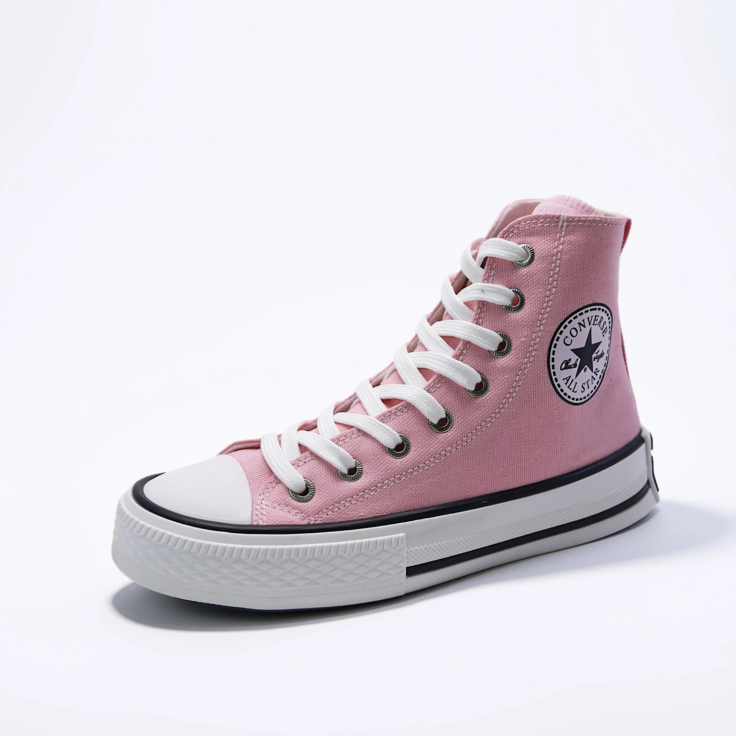 کتونی کانورس آل استار ساقدار صورتی | converse allstar pink — تصویر ۳