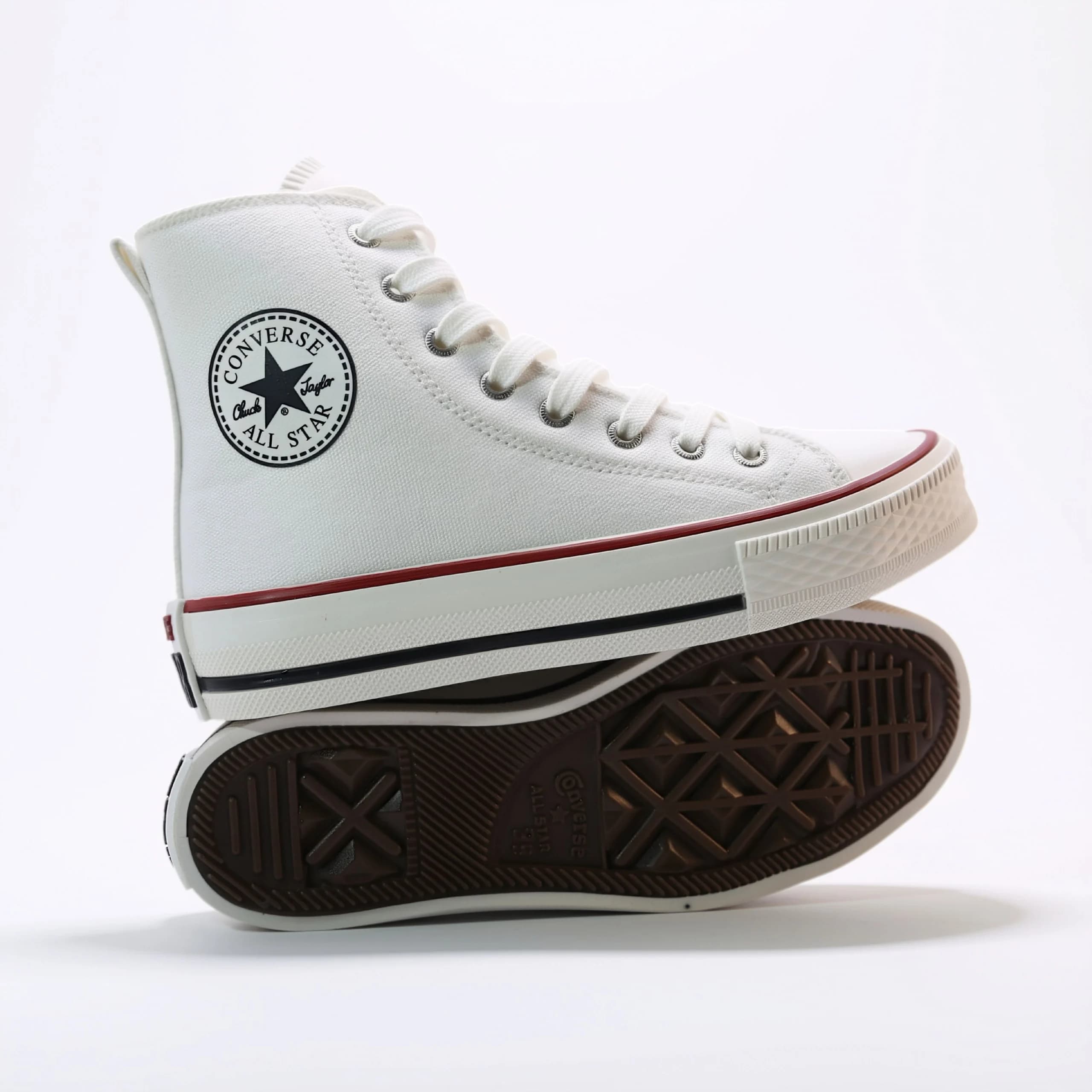 کتونی کانورس آل استار ساقدار سفید | converse allstar white — تصویر ۵