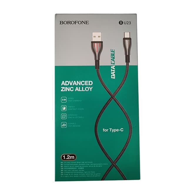 کابل USB به Type-c بروفون مدل BU23 طول 1.2 متر — تصویر ۲