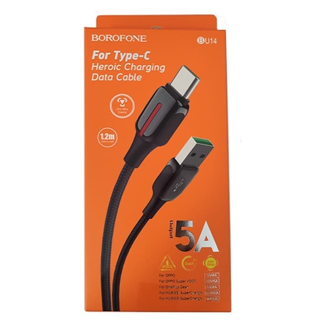 کابل USB به Type-c بروفون مدل BU14 طول 1.2 متر — تصویر ۲