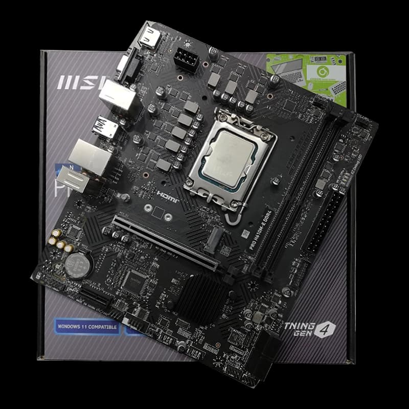 باندل مادربرد ام اس آی MSI H610M-E D4 + Intel Core i3 12100F استوک گارانتی دار — تصویر ۲