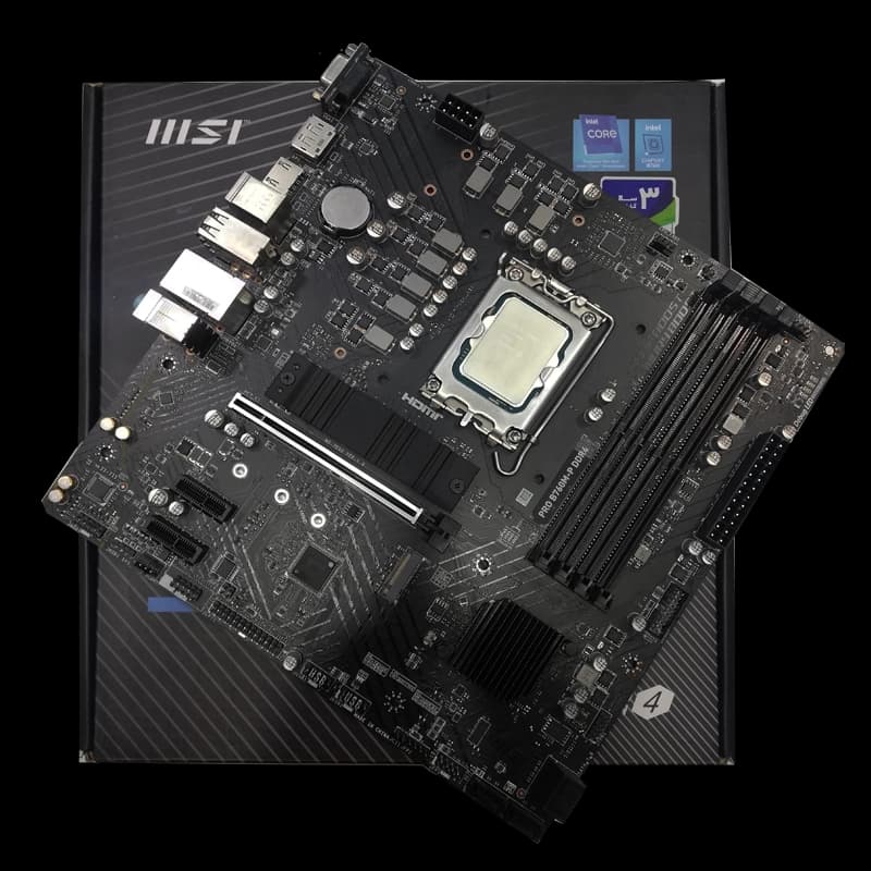باندل مادربرد ام اس آی MSI B760M-P D4 + Intel Core i5 14400F استوک گارانتی دار — تصویر ۲