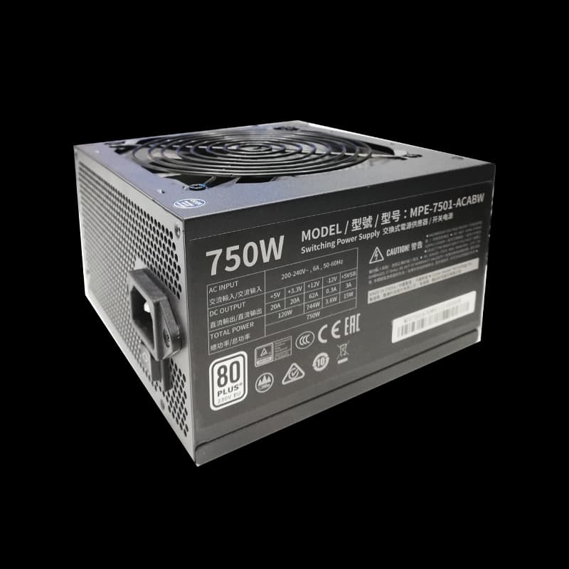 پاور 750 وات کولرمستر Cooler Master MWE 750W استوک — تصویر ۲