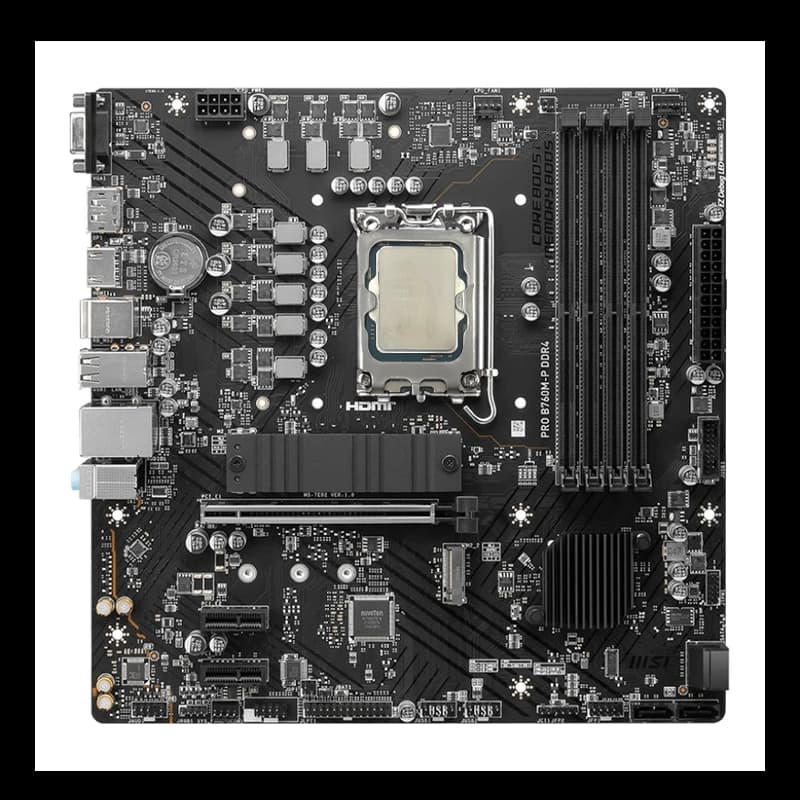 باندل مادربرد ام اس آی MSI B760M-P D4 + Intel Core i5 12400F استوک گارانتی دار