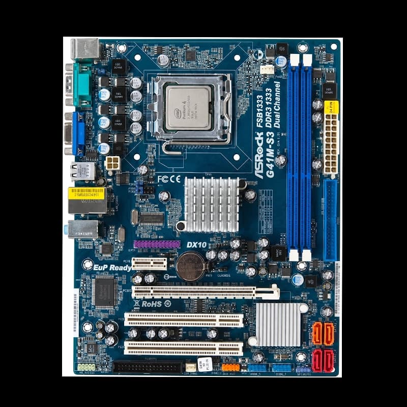 باندل مادربرد ازراک ASROCK G41M-S3 + Intel Pentium 4 Stock