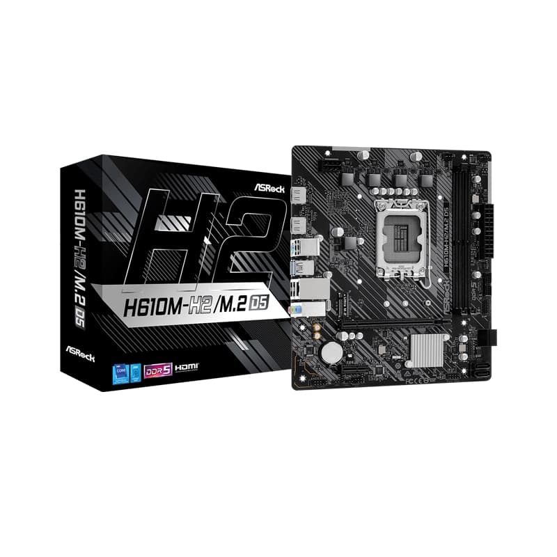مادربرد ASROCK H610M-H2/M.2 D5 استوک — تصویر ۳