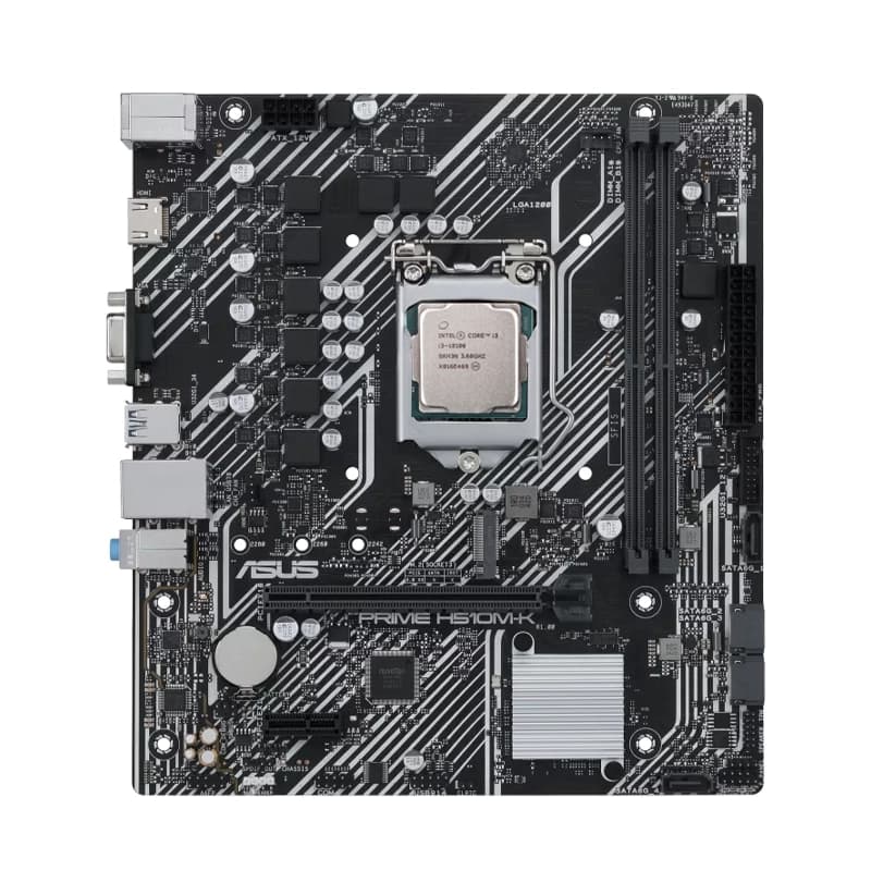 باندل مادربرد ایسوس ASUS PRIME H510M-K + Intel core i3 10100 استوک