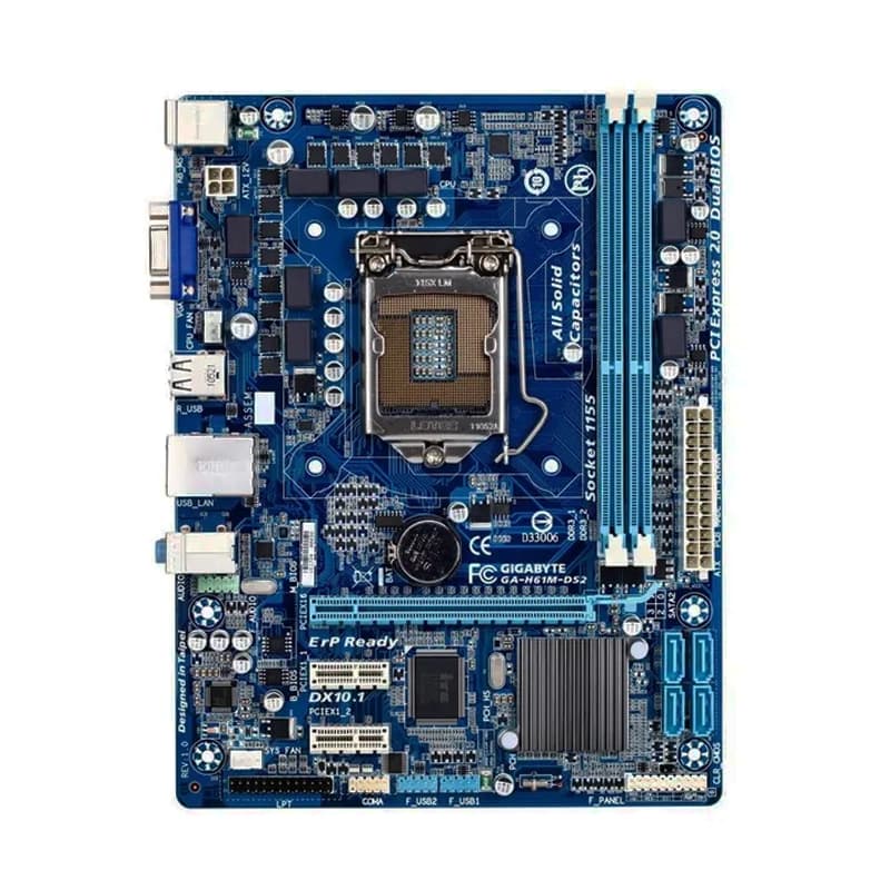 مادربرد گیگابایت GIGABYTE H61M-DS2 استوک