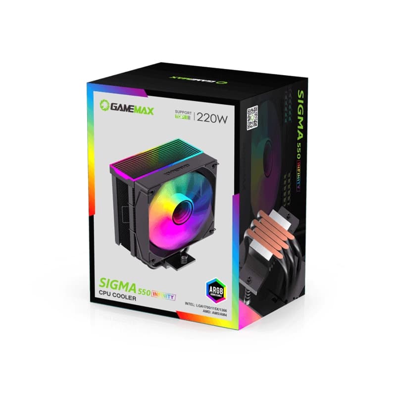 خنک کننده پردازنده GameMax SIGMA 550 Infinity آکبند