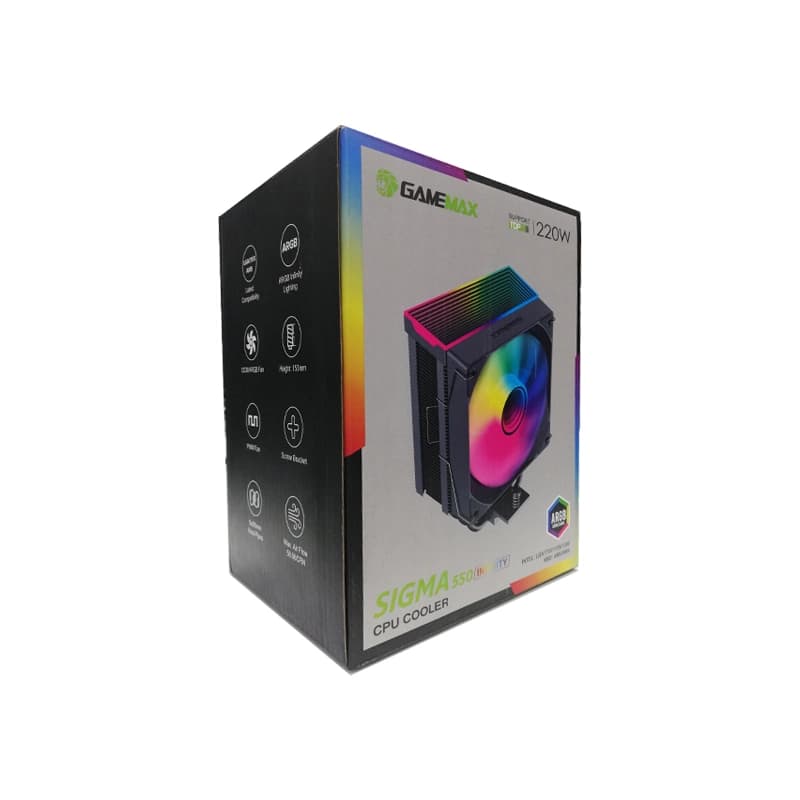 خنک کننده پردازنده GameMax SIGMA 550 Infinity آکبند — تصویر ۵
